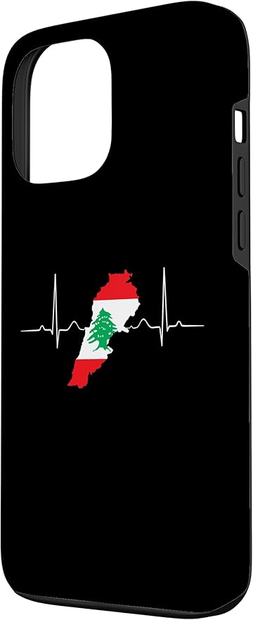 Lebanon Heart Lebanese Heartbeat Vintage Lebanon Map Case for iPhone 13 Pro Max