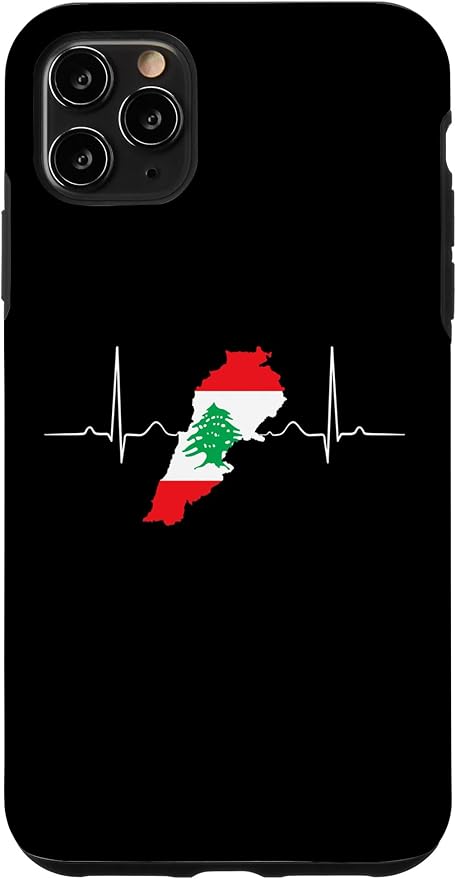 Lebanon Heart Lebanese Heartbeat Vintage Lebanon Map Case for iPhone 11 Pro Max