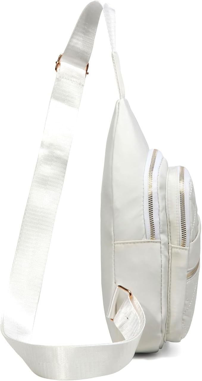 AOSTIHOT Crossbody Small Sling Backpack Sling Bag for Women, Chest Bag Daypack Crossbody for Travel Sport Running Hiking Beige