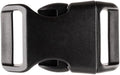 Black Plastic Side Release Buckles for Paracord Bracelets (3/4 Inch, 25 Pack)
