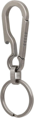 PJYTAC Key Chain Clip Titanium Carabiner Keychain Quick Release Carabiner for Keys Titanium Key Rings Heavy Duty