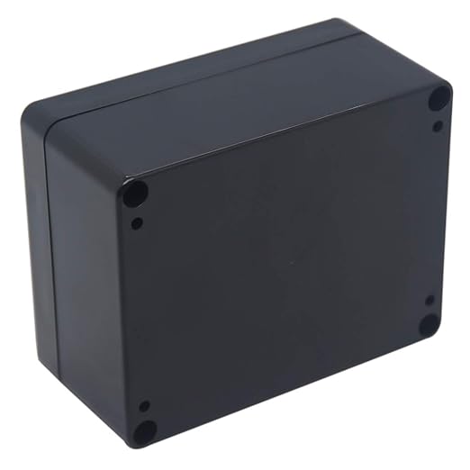 Junction box, Raculety Electrical Project Case Power Junction Box, Project Box Black (4.53"x3.54"x2.17")