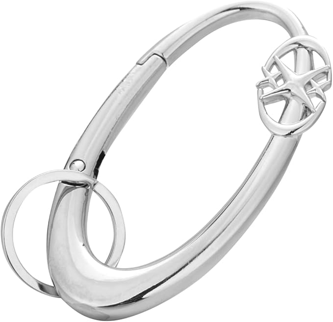 Y2K Cute Star Carabiner Keychain Cool Belt Loop Clip Starlight Heavy Duty Carabiner Clasp Snap Hook Holder Key Buckle