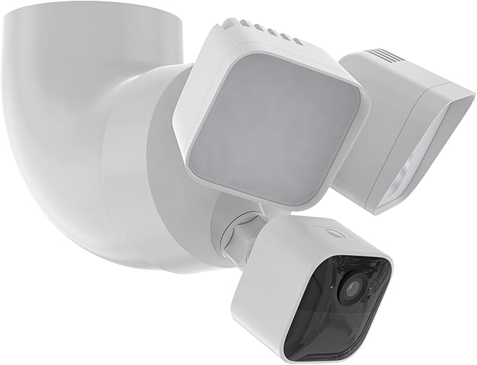 Eave Mount for Ring Floodlight Cam Wired Pro & (2nd Gen) / Plus, Ring Smart Lighting Floodlight Wired, Blink Wired Floodlight Camera, Wyze Flood Light Cameras V2/ Pro, and Roku Flood Light Cam - White