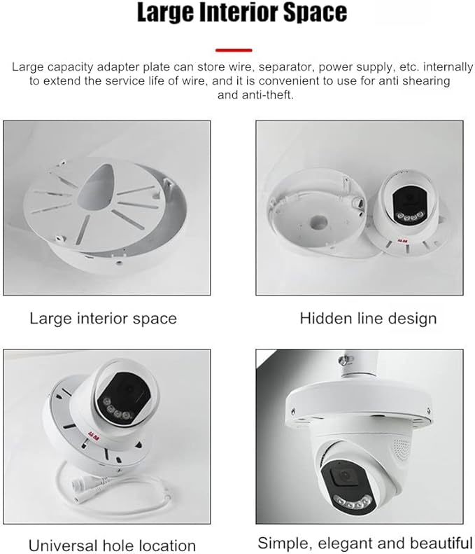 260MM L-Type Aluminum Alloy Outdoor Security Camera Mount Bracket, Dome Camera Mount Universal Camera Wall Mounting Bracket/IP Camera for CCTV Security Camera