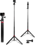 Osmo Action 6/5 pro 81" Extendable Selfie Stick & Tripod for Gopro Camera, Vlogging Video Recording, Compatible with GoPro Max Hero 14 13 12 11 10 9,DJI Osmo Action 6 5 4 3,DSLR（14-81”）