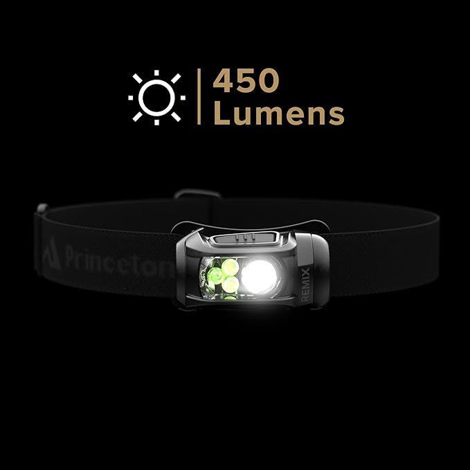 Princeton Tec Remix LED Headlamp (300 Lumens, Black w/Red LEDs), One Size (RMX300-RD-BK)