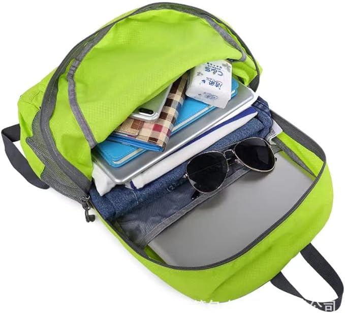 Geboldil Men's and women's waterproof backpack traveling backpack green1