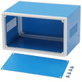 Zulkit Electronic Enclosures Blue Metal Enclosure Project Case DIY Box Junction Case Enclosure Preventive Case 8.3x7.1x5.5inch (210x180x140mm)