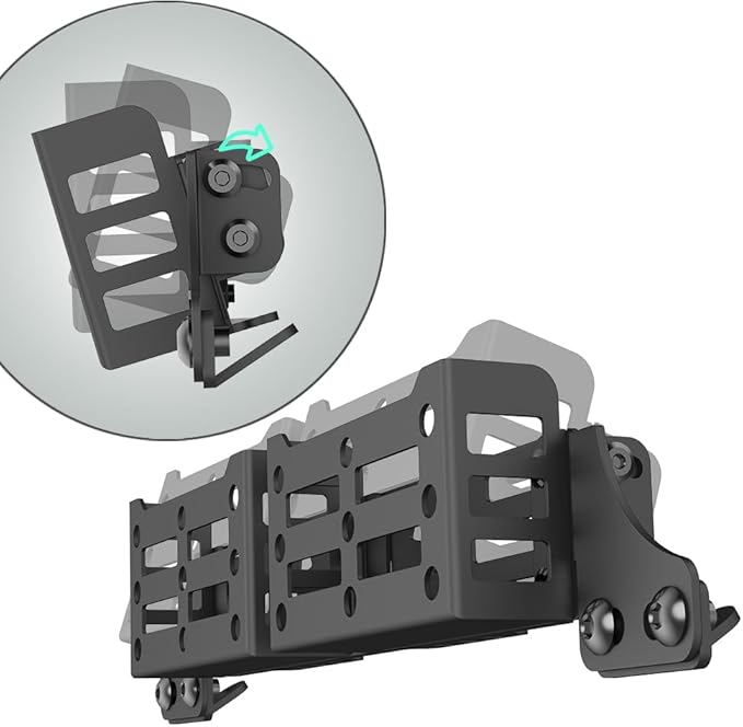 Car Seat Brackets Storage Basket - Universal Molle Panel Organizer Compatible with Toyota Tacoma 4Runner Lexus GX460/GX470 | Tactical Gear Mounting System & Quick Installation