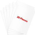 20 Pieces Vinyl Siding Repair Kit, White Self-Adhesive Vinyl Siding Patch Kit for Any Cracks, Holes, or Blemishes on Vinyl Siding, Fence