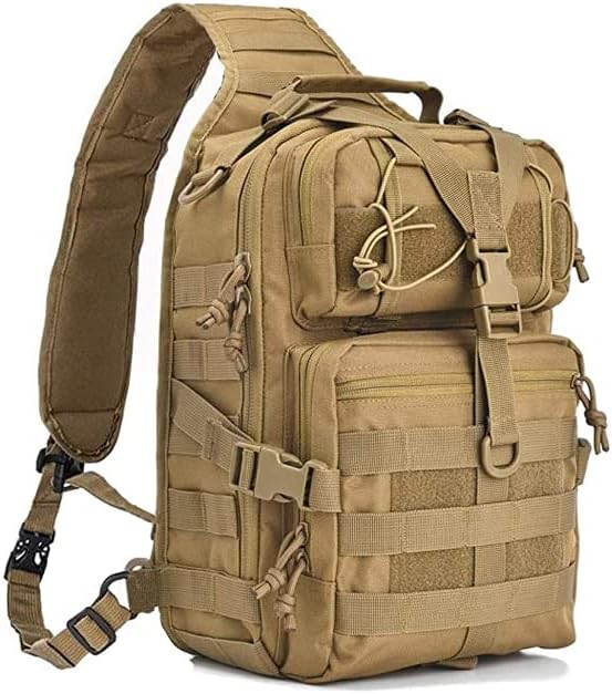 hopopower Tactical Sling Bag, Sport Bag Military Rover Shoulder Backpack EDC Assault Range Bag, Chest Pack Handbag Waterproof