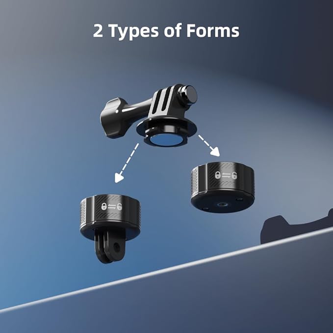 Magnetic Mount Accessories, Basic Set Quick Release Adapter Compatible with Gopro Hero 13/12/11/10/9, Insta360, AKASO, DJI and More (Magnetic Quick Release Kit)