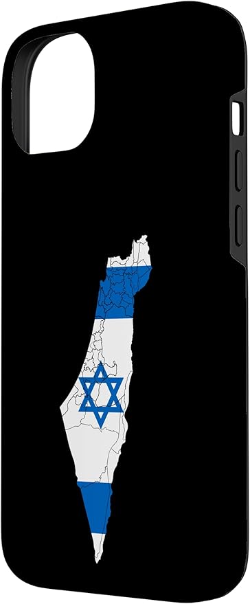 Israel National Flag Distressed Map Case for iPhone 14 Plus