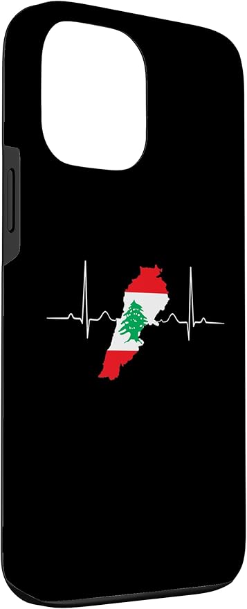Lebanon Heart Lebanese Heartbeat Vintage Lebanon Map Case for iPhone 13 Pro Max