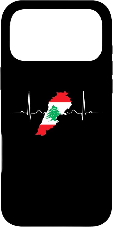 Lebanon Heart Lebanese Heartbeat Vintage Lebanon Map Case for iPhone 17 Pro Max