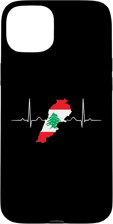 Lebanon Heart Lebanese Heartbeat Vintage Lebanon Map Case for iPhone 15 Plus
