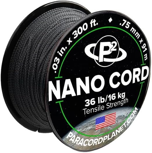 Paracord Planet Nano Cord –Lightweight Nylon Nano Paracord – Great for Arts & Crafts, Home Décor, Camping and More!