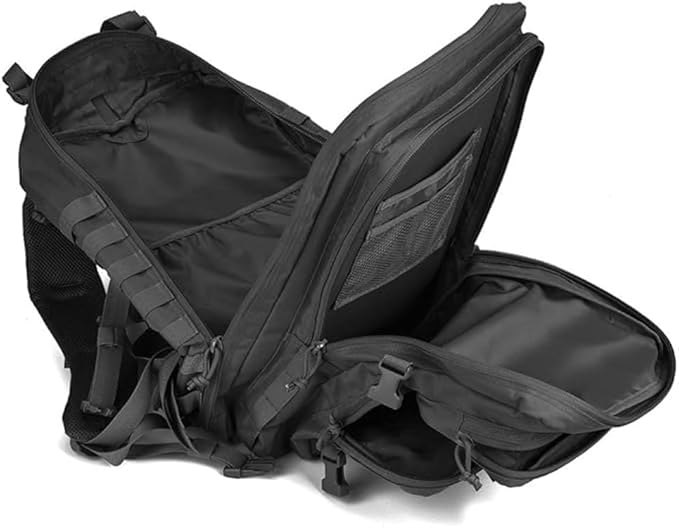 REEBOW GEAR Tactical Backpack for Men Army Molle Military Style Assault Pack Bug Bag Backpacks Daypack (40L Black)