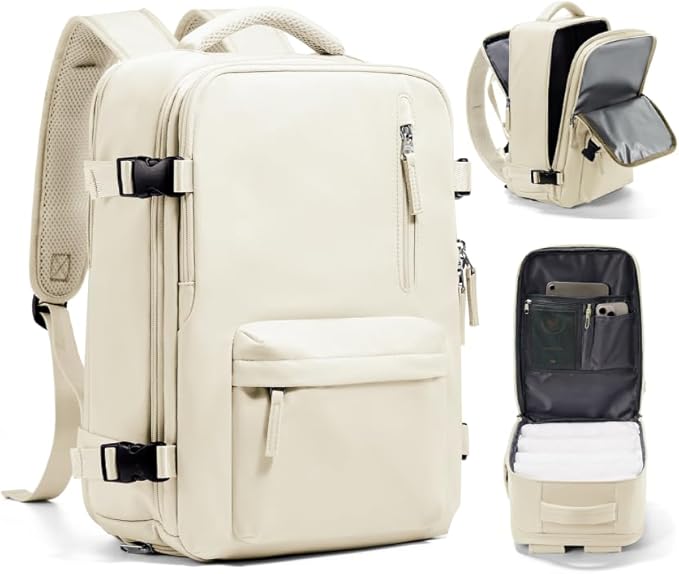WONHOX Large Travel Backpack Carry on Flight Approved Laptop Work Business Backpack for Women Men Mochila de Viaje