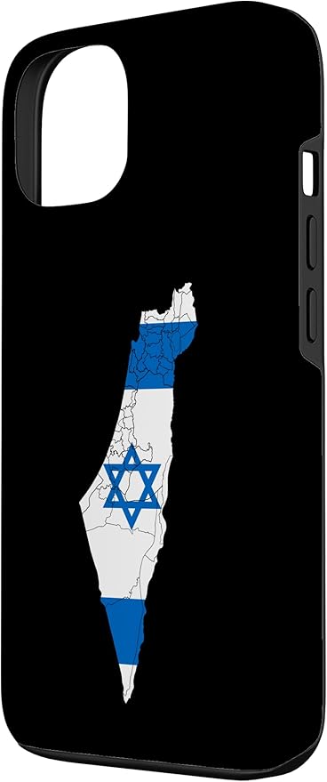 Israel National Flag Distressed Map Case for iPhone 13