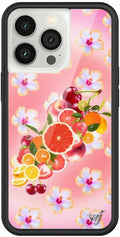 Wildflower Cases - Compatible with iPhone 13 Pro| Protective Bumper, 6.5ft Drop Test Certified, Women Owned Small Business | Hibiscus Floral Sweet Cherry Orange Trendy Summer | Fruit Salad