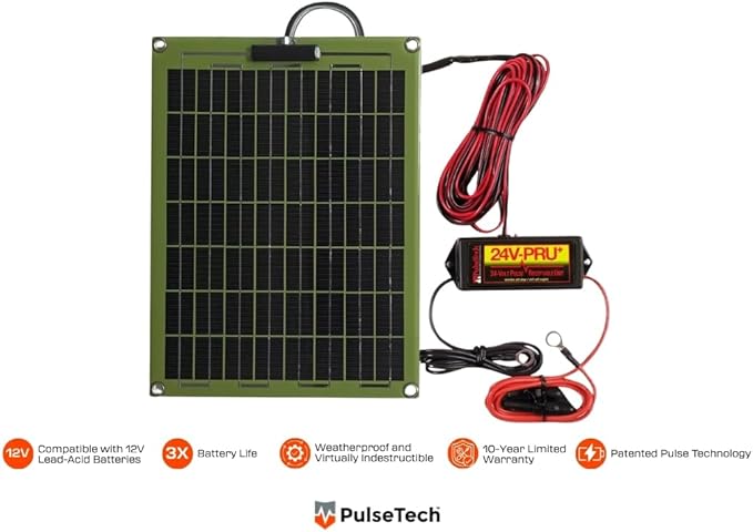 PulseTech SP-12-12-Watt 24 Volt Solar Pulse Battery Charge Maintainer/Conditioner