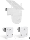 Gutter Mount for AOSU Solar Security Cameras Outdoor Wireless(SolarCam D1 Classic) and ANSQUE Security Cameras Wireless Outdoor (GU01/SA01)（2pack,White）