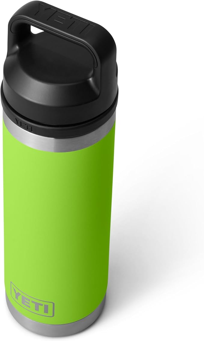 YETI Rambler 18 oz Bottle, Leakproof, Vacuum Insulated, Stainless Steel with Chug Cap, Venom