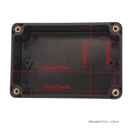 2 Packs Junction Box IP65 Waterproof ABS Plastic Electrical Project Case Power Junction Boxes, Project Box with 8 PCS M16 Cable Glands 3.94x2.68x1.97 inch(100x 68 x50 mm)