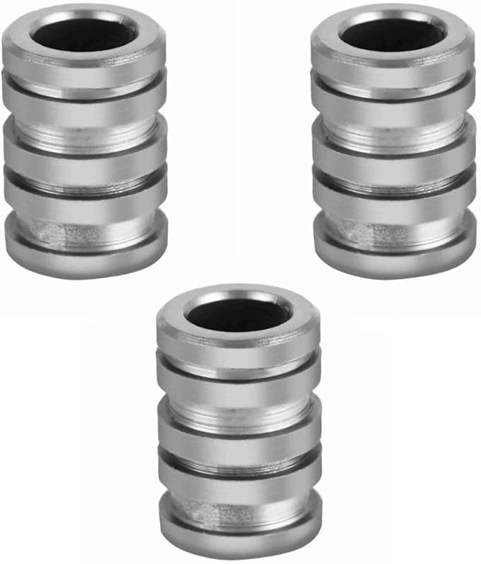 Alloy Lanyard Beads – Paracord Beads for Outdoor Gear & Survival Accessories, Durable Multicolor Spacer for Bracelets, Necklaces‌ & Outdoor(Silver)