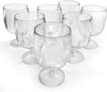 Lily's Home Unbreakable Plastic Wine Glasses Set of 8, 12 oz Shatterproof Stackable Tumblers, Reusable BPA Free Goblets for Indoor and Outdoor Use. Made in Taiwan (Clear)