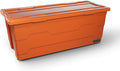 DECKED Payloader 133 L (1-Pack) - 200 lb Load Rated, Heavy-Duty Stackable Garage Storage Bins - Blaze Orange
