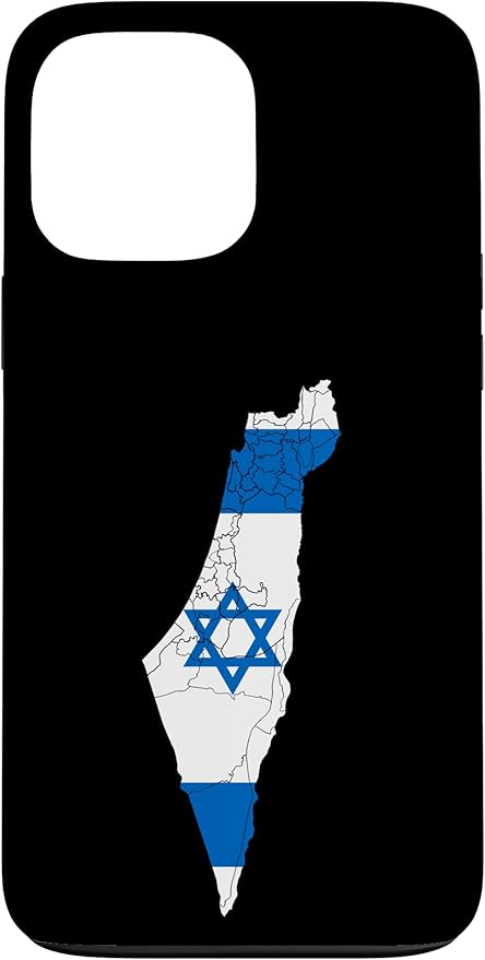 Israel National Flag Distressed Map Case for iPhone 13 Pro Max