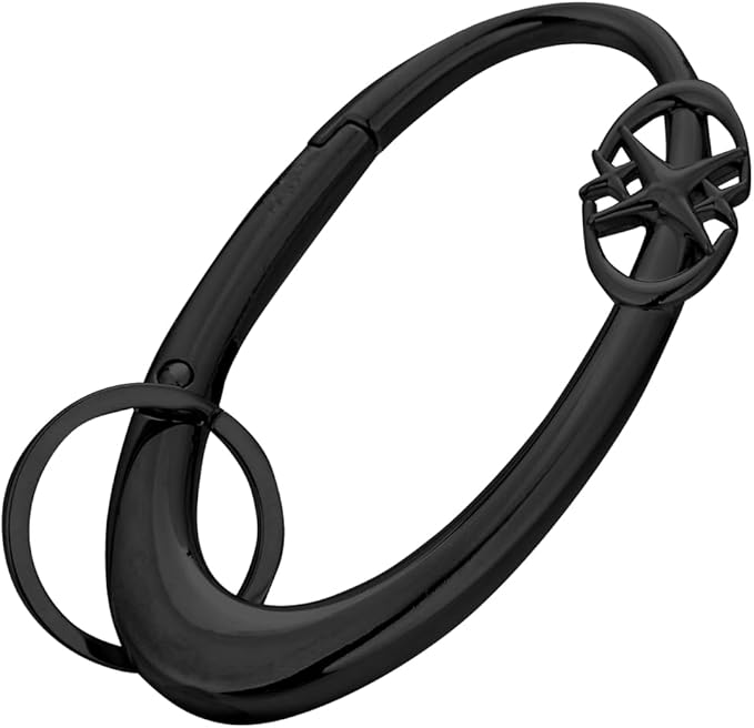 Y2K Cute Star Carabiner Keychain Cool Belt Loop Clip Starlight Heavy Duty Carabiner Clasp Snap Hook Holder Key Buckle