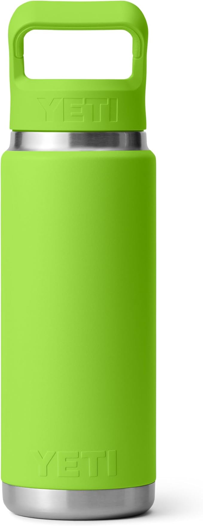 YETI Rambler 26 oz Bottle, Vacuum Insulated, Stainless Steel with Color Matching Straw Cap