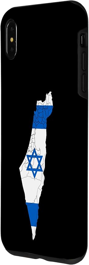 Israel National Flag Distressed Map Case for iPhone Xs Max