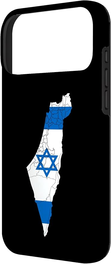 Israel National Flag Distressed Map Case for iPhone 17 Pro Max