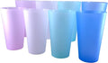 AOYITE Large Plastic Cups Reusable - 32 oz Big Drinking Cups set of 8 - BPA Free Dishwasher Safe Water Tumblers - Unbreakable Drink Cup for Kids Kitchen Outdoor