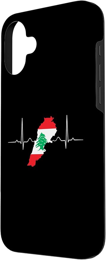 Lebanon Heart Lebanese Heartbeat Vintage Lebanon Map Case for iPhone 16 Plus