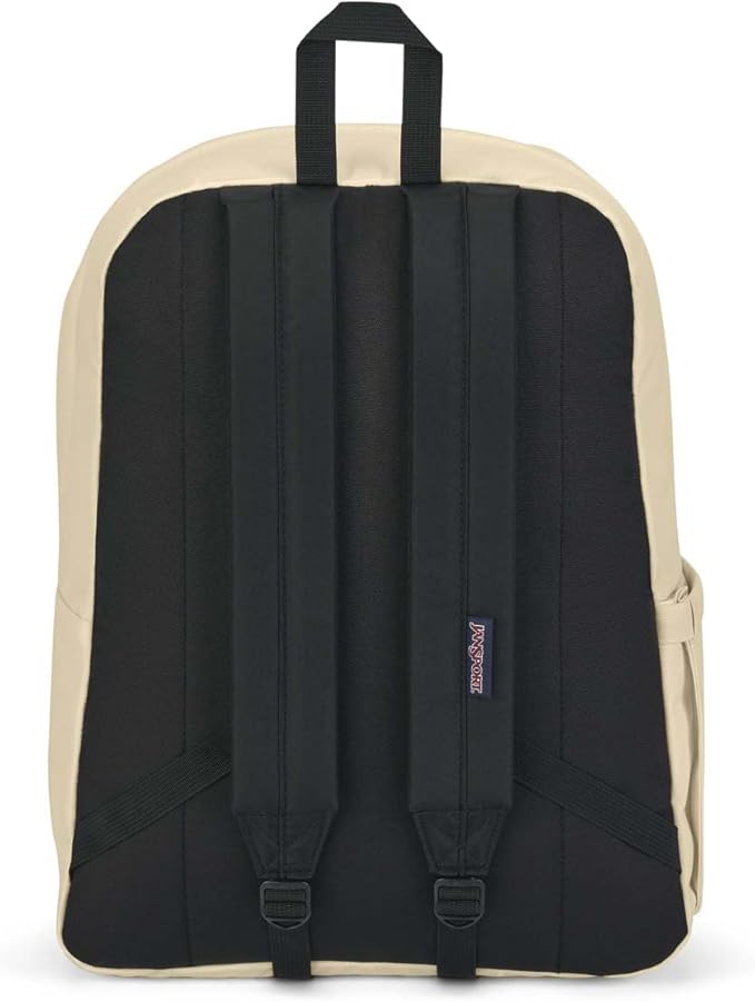 JanSport SuperBreak Plus Backpack with Padded 15-inch Laptop Sleeve and Integrated Bottle Pocket - Spacious and Durable Daypack for Work and Travel - Coconut