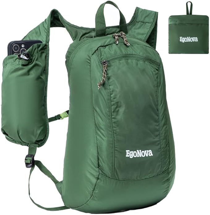 12L Ultralight & Thin Packable Daypack, Small Foldable Hiking Backpack Travel Bag, Water Resistant Day Pack for Men Women