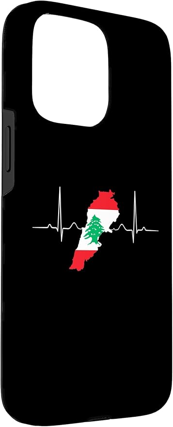 Lebanon Heart Lebanese Heartbeat Vintage Lebanon Map Case for iPhone 15 Pro Max