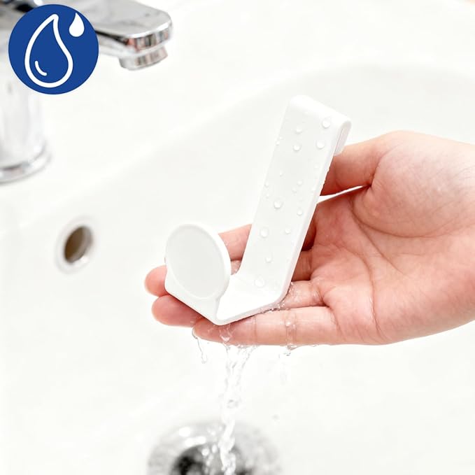 2Pcs Potty Seat Hooks, Multipurpose Plastic Tank Couples for Hanging Potty Holder Toilet Training Seat, Washer Specific Z-Shaped Toilet Storage Hooks for Bathroom, Kitchen and Other Home
