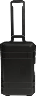 22" Weatherproof Hard Case Rolling Waterproof Case Dry Box with Foam Protective Cases Shockproof Hard Travel Cases For Cameras Lenses Electronic Equipment (Black)