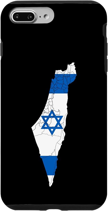 Israel National Flag Distressed Map Case for iPhone 7 Plus/8 Plus
