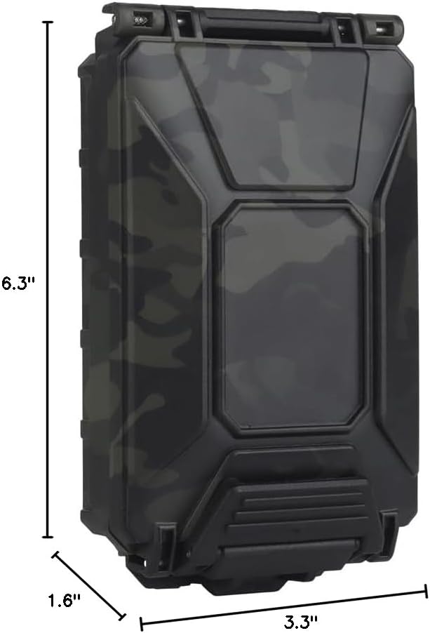 WoSporT Tactical Modular Battery Storage Organizer, MOLLE Military Hunting Vest Carry 18650/AAA/CR123A/18350 Battery Box Holder Case