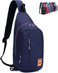 Peicees Small Sling Backpack Waterproof Unisex Shoulder Bag Chest Crossbody Daypack