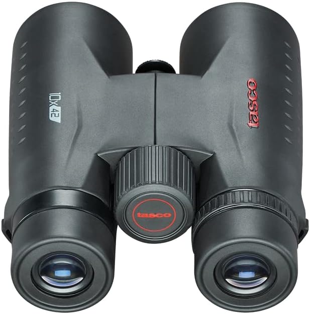 Tasco ES10X42 Essentials Binoculars, 10x42mm, Roof Prism Mc, Black (Pack of 5)