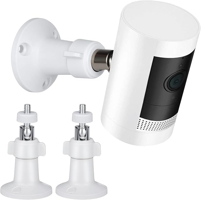 Security Wall Mount for Arlo Pro, Arlo Pro 2, Arlo Ultra, Arlo Pro 3, Arlo Go, Arlo Essential Spotlight Camera, Adjustable Indoor/Outdoor Mounting Bracket for Your Surveillance Camera (2 Pack)